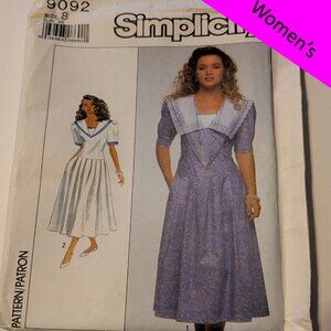 simplicity 9092 sewing pattern Dress Size 8